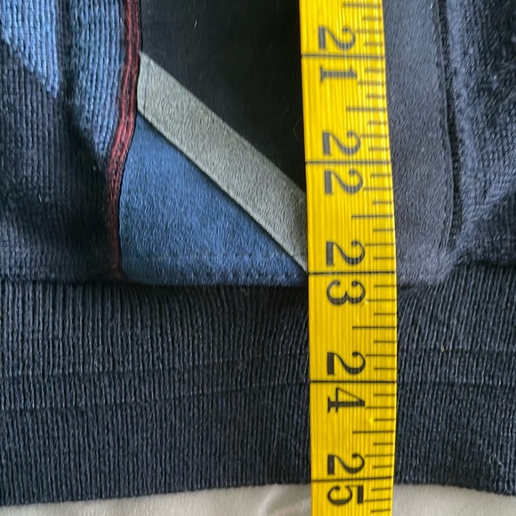 🇮🇹 Vintage John Friday Knitwear Grandpa Blue Geometric Pattern Sweater, Size M - Picture 16 of 16